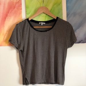 Charlotte Russe Striped Crop Top